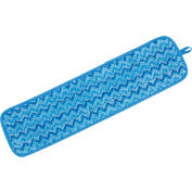 Rubbermaid® HYGEN™ 18" Microfiber Wet Pad, Blue - Pkg Qty 12