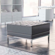 Flash Furniture HERCULES Imagination Series LeatherSoft Ottoman, Gray