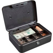FireKing Hercules CB1007 Large Cash Box Keylock 6 Compartments Removable Tray 9-13/16x7-7/16x3-15/16