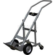 Justrite® 1 Cylinder Truck G-903 - 4 Wheel - 8" Semi-pneumatic Wheels - 700 Lb. Capacity