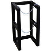 Cylinder Tube Rack, 1 Wide x 1 Deep, 16"W x 16"D x 30"H, 1 Cylinder Cap.
