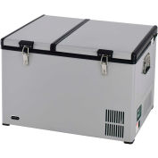 Whynter FM-901DZ, 90 Quart Dual Zone Portable Fridge/ Freezer with 12v Option and Wheels