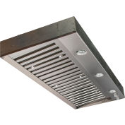 Fantech 48" Stainless Fascia Hood Liner, 3 Hal Bulbs 10" Duct Collar