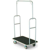 Forbes Bellman Standard chariot 2431-GY-GY argent poudre époxy, pare-chocs gris, 8" en caoutchouc
