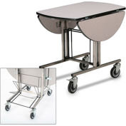 Forbes 4959-WDS - Room-Service de Table, dessus de table ovale