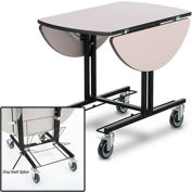 Forbes 4969-WDS - Room-Service de Table, dessus de table ovale