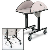 Forbes 4970-WDS - Room-Service de Table, dessus de table ovale