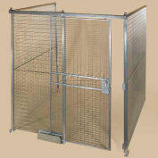 Qwik-Fence® Wire Mesh Pre-Designed, 3 Sided Room Kit, W/Roof 12'W X 12'D X 8'H, W/Slide Door