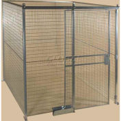 Qwik-Fence® Wire Mesh Pre-Designed, 4 Sided Room Kit, W/Roof 16'W X 12'D X 8'H, W/Slide Door