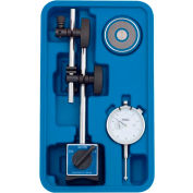 Fowler 52-585-125-0 Fine Adjust Mag Base avec AGD White Face Indicator Set