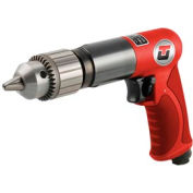 Universal Tool Réversible Pistol Grip Air Drill, Keyed, 1/2 » Chuck, 800 RPM