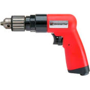 Universal Tool Réversible Pistol Grip Air Drill, Keyed, 3/8 » Chuck, 0,8 HP, 1800 RPM