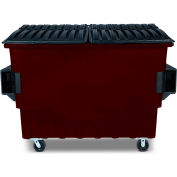 Toter 3 Cubic Yard Front Loading Dumpster W/ Bumpers, Brown - FR030-00270