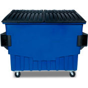 Toter 4 Cubic Yard Front Loading Dumpster W/ Pare-chocs, Bleu - FR040-00705