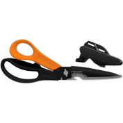 Fiskars® coupes + plus™ ciseaux, 9" long, noir/Orange
