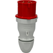 Walther Electric 230, Male Plug, 30/32A, 5P, 400Vac, 6 Hr, IP44, With Dome Connector Back Shell