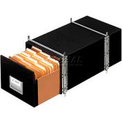 Fellowes Staxonsteel® Letter Boxes, 24"L x 12"W x 10-1/2"H, Black - Pkg Qty 6