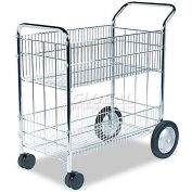 Panier de courrier électronique Fellowes® Chrome 37,5 x 21,5 x 39,5