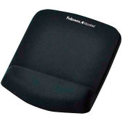 Fellowes® PlushTouch™ Tapis de souris / repose-poignet, noir, qté par paquet : 4