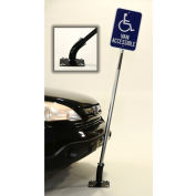 Poteau indicateur standard FlexPost®, 78 po H, pour surface en asphalte