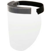 Sangle élastique jetable médical complet de bouclier de visage, coussin en mousse, 13"W x 9-1/4"H, 50/Cas