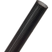 Techflex Clean Cut Fray Resistant Sleeving 3/4 » Dia., 75', Noir