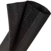 Techflex Durawrap 1050 Ballistic Nylon Wrap w/ Velcro Closure 2" Dia., 25', Black