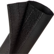 Techflex Durawrap 1050 Ballistic Nylon Wrap avec fermeture velcro 2 » Dia., 25', Noir