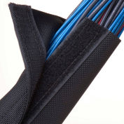 Techflex Durawrap 1050 Ballistic Nylon Wrap avec fermeture velcro 4 » Dia., 25', Noir