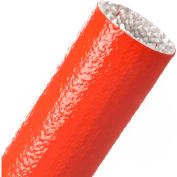 Techflex Fireflex Housse en fibre de verre enduite de silicone 1,75 » Dia., 50', Rouge