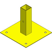 Rasoir Industries Base fixe &Post pour RollTect™ écrans de soudure rétractables