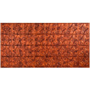 Fasade Traditional Style # 1 - 2' X 4' Vinyl Glue-Up Ceiling Tile in Moonstone Copper - G50-18