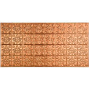 Fasade Traditional Style # 1 - 2' X 4' Vinyl Glue-Up Ceiling Tile in Polished Copper - G50-25