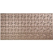 Fasade Traditional Style # 1 - 2' X 4' Vinyl Glue-Up Ceiling Tile in Brushed Nickel - G50-29