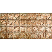 Fasade Traditional Style # 4 - 2' X 4' Vinyl Glue-Up Ceiling Tile in Bermuda Bronze - G53-17