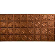Fasade Traditional Style # 4 - 2' X 4' Vinyl Glue-Up Ceiling Tile in Oil Rubbed Bronze - G53-26