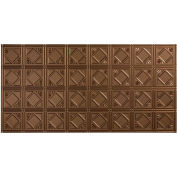 Fasade Traditional Style # 4 - 2' X 4' Vinyl Glue-Up Ceiling Tile in Argent Bronze - G53-28