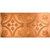 Fasade Traditional Style # 5 - 2' X 4' Vinyl Glue-Up Ceiling Tile in Polished Copper - G57-25