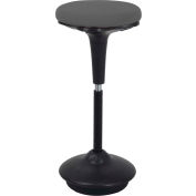 Interion® Active Seating Stool - Fabric - 25"H - 33"H - Gray