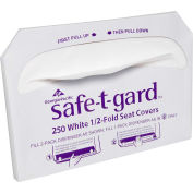 GP Safe-T-Gard White 1/2 Fold Toilet Seat Covers, 250 Covers/Pack, 20 Packs/Case
