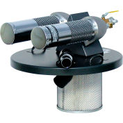 Guardair 55 Gallon Dual B Pneumatic Vacuum Generating Head w/ 2" Inlet & Attachment Kit