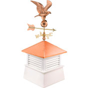 Good Directions 18" Square Manchester Vinyl Cupola w/ Cottage Eagle Weathervane