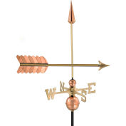 Good Directions Arrow Weathervane, Polished Copper