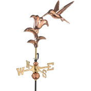 Good Directions Hummingbird Garden Weathervane, Polished Copper w/Garden Pole