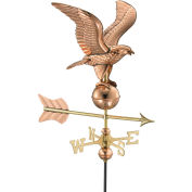Good Directions Eagle Garden Weathervane, Polished Copper w/Roof Mount