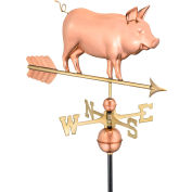 Good Directions Country Pig Weathervane, Polished Copper
