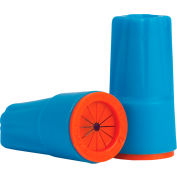 King Innovation DryConn Waterproof Wire Connectors, Small, Aqua/Orange, 6 Pack