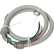 Bergen Industries Non-Metallic Flexible Liquidtight A/C Electrical Whip, 1/2" x 4', 10/3