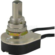 Gardner Bender GSW-24 Nickel Push O/F, SPST 6a 125vac, Wired