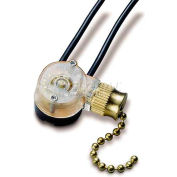 Gardner Bender GSW-32 laiton Pull interrupteur SPST 6 a 125 v C.a., O/F